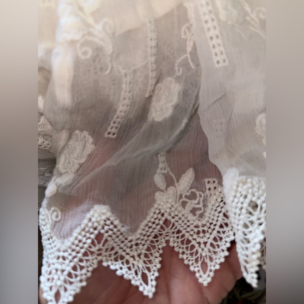 ROCOCO SAND - WILLA LONG MAXI SKIRT - OFF WHITE, XS Lace NWT - Picture 8 of 9